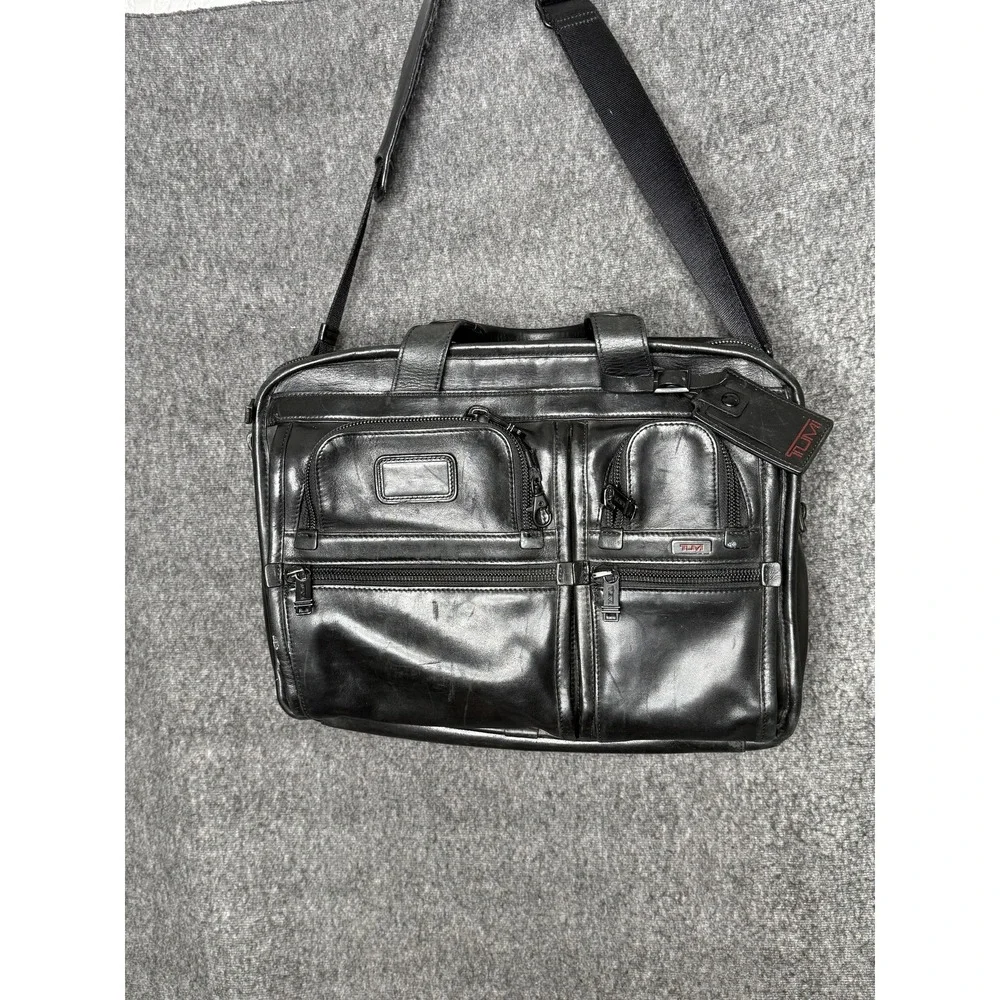 Tumi Leather Laptop Bag 16